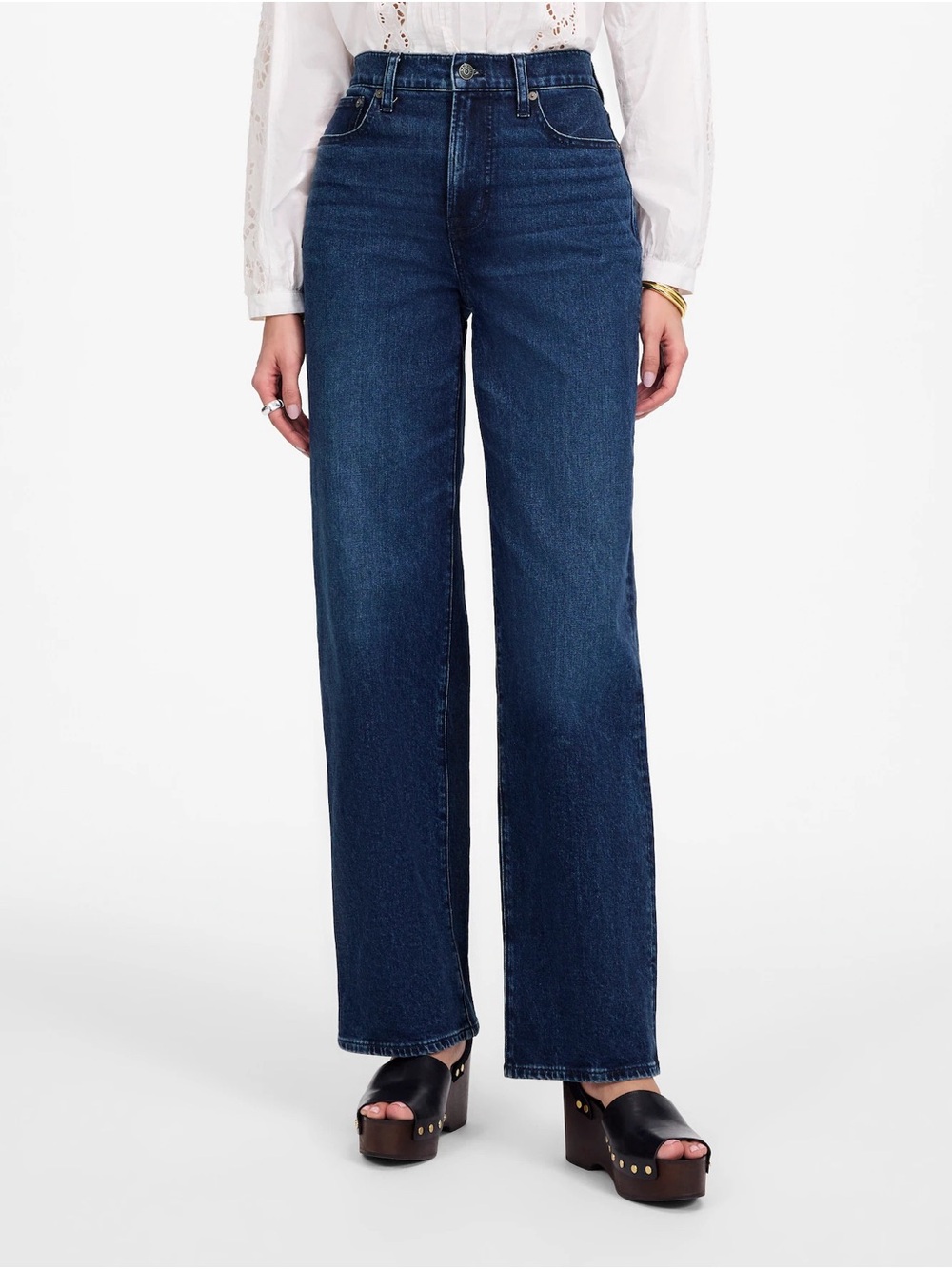Madewell The Perfect Vintage Wide Leg Jean - Nighthawk Wash - Comfort Stretch